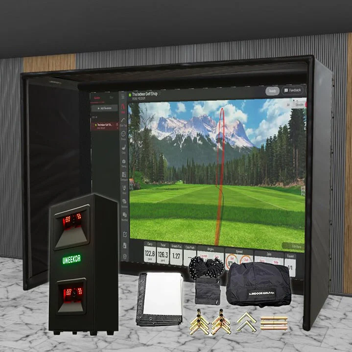 Uneekor EYE Mini LITE SIG DIY Golf Simulator Studio Package - Image 6